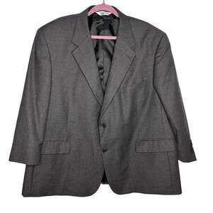 Cricketeer 100% Wool Blazer Men's Size 50 Short Gray Office Wear Jacket Coat